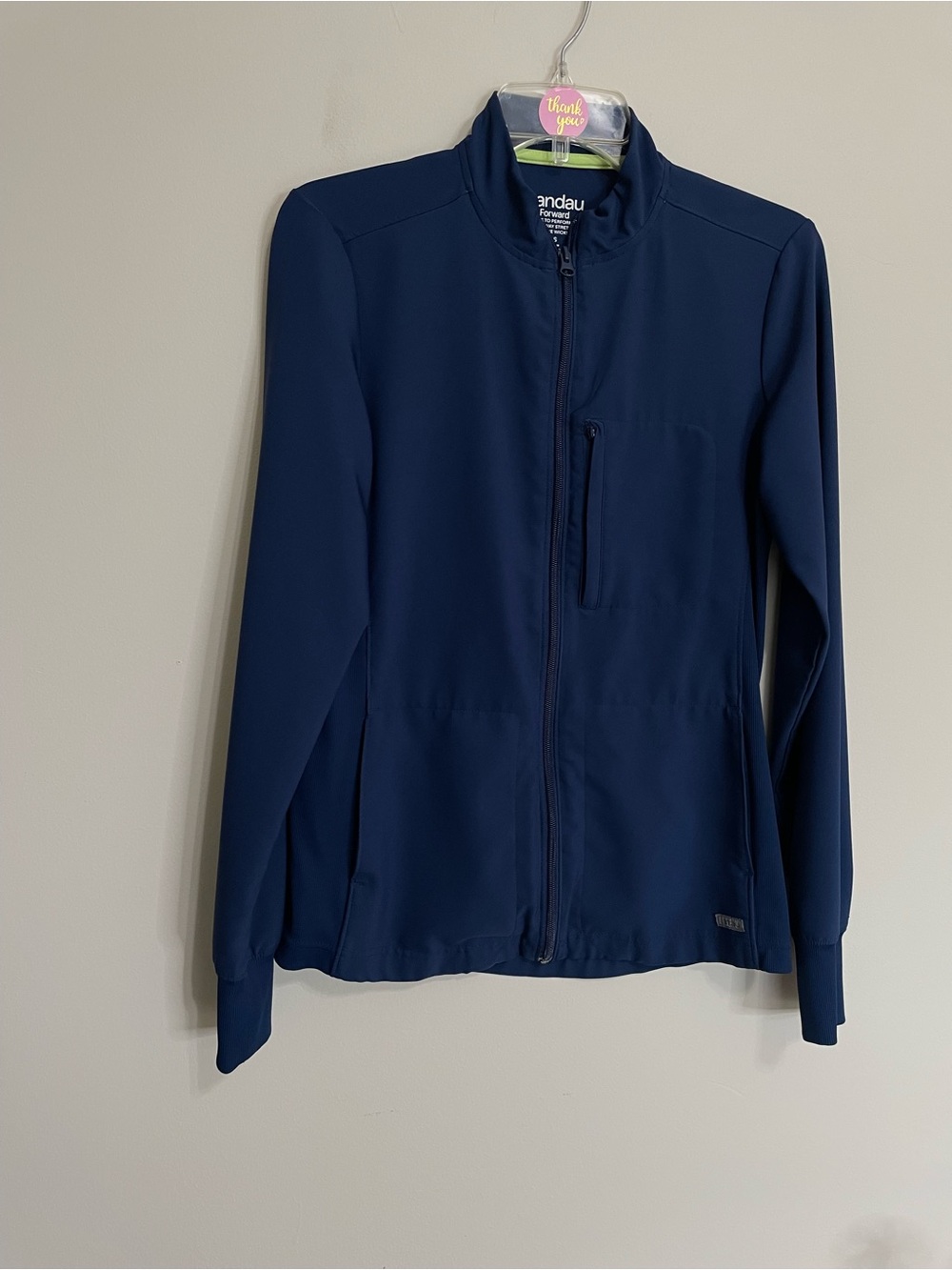 Landau Scrub  Navy  Full Zip Jacket~ 
Sz XS. Medical Staff